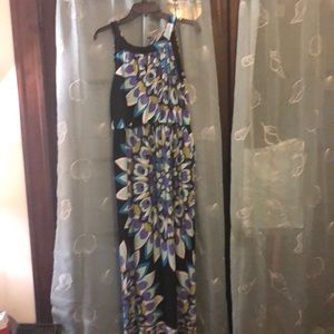 Pretty printed long dress